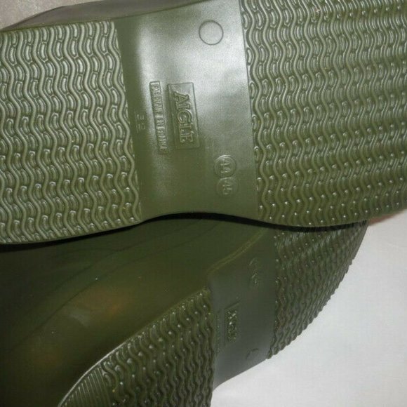 Aigle Thick Heavy Duty RUBBER BOOTS Slip on Rain Boots Garden Boots Farm Boots - Picture 6 of 6